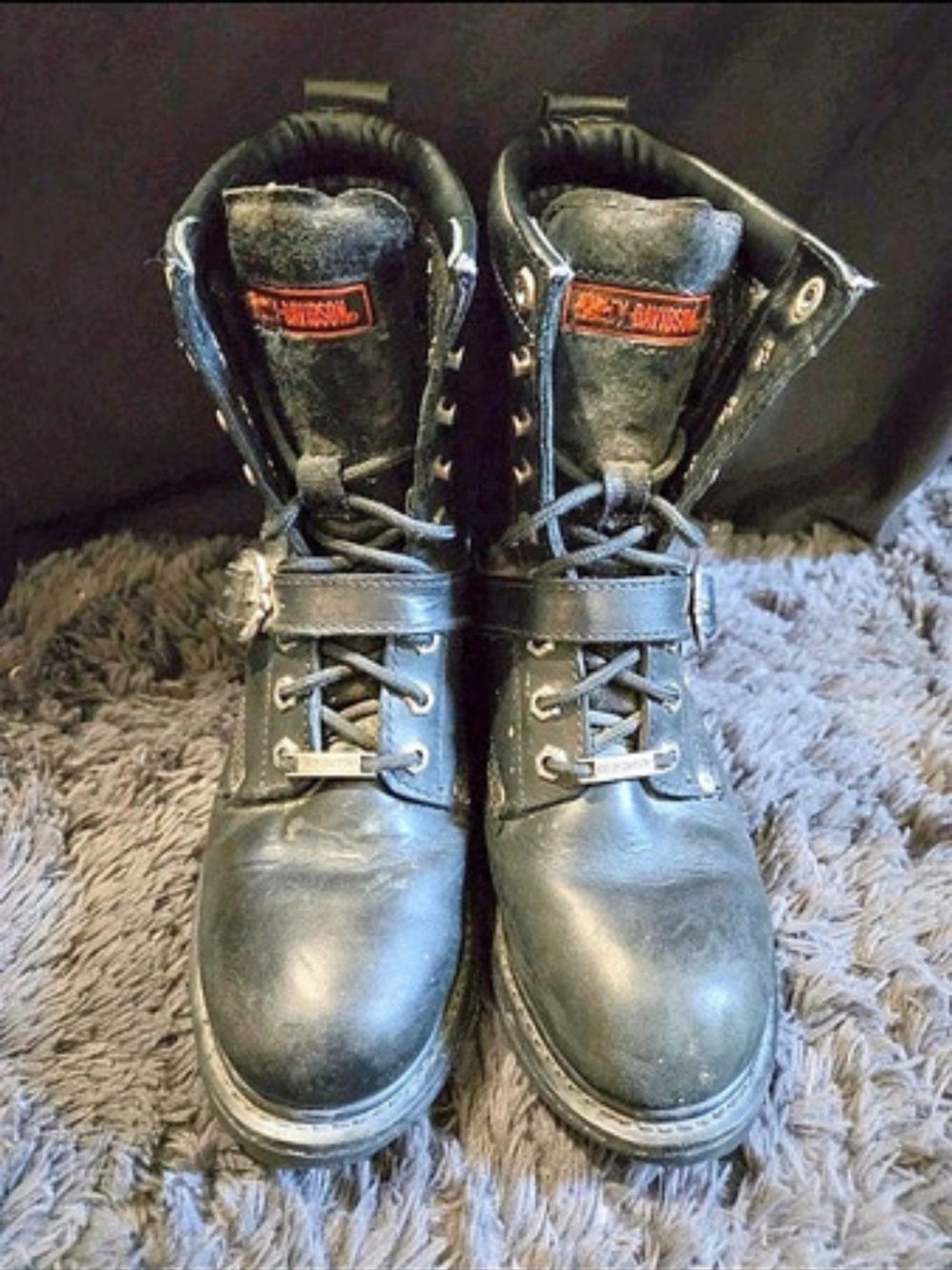Harley-Davidson Men's Black Leather Boots US 8